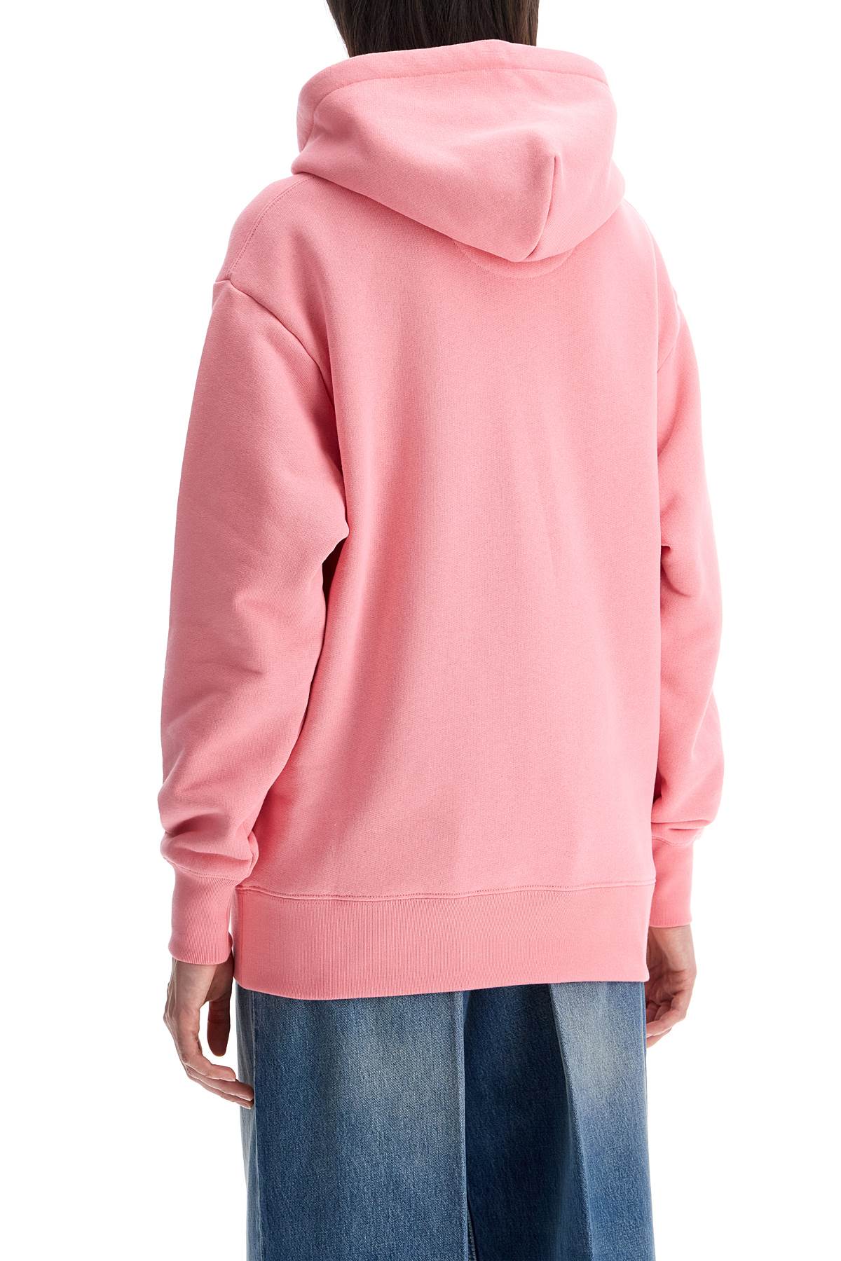 Valentino Garavani pink cotton hoodie with kangaroo pocket