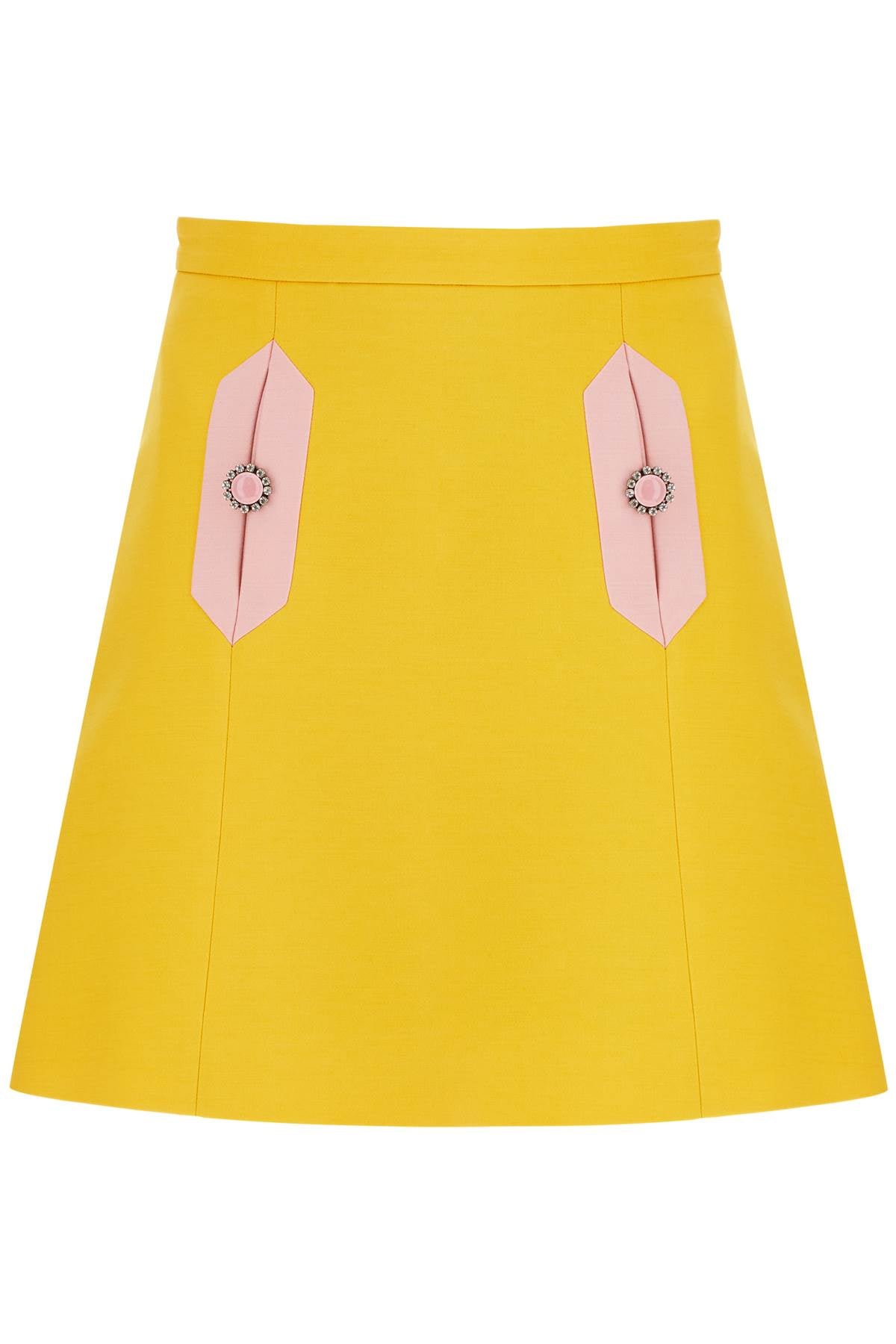 Valentino Garavani wool and silk mini skirt