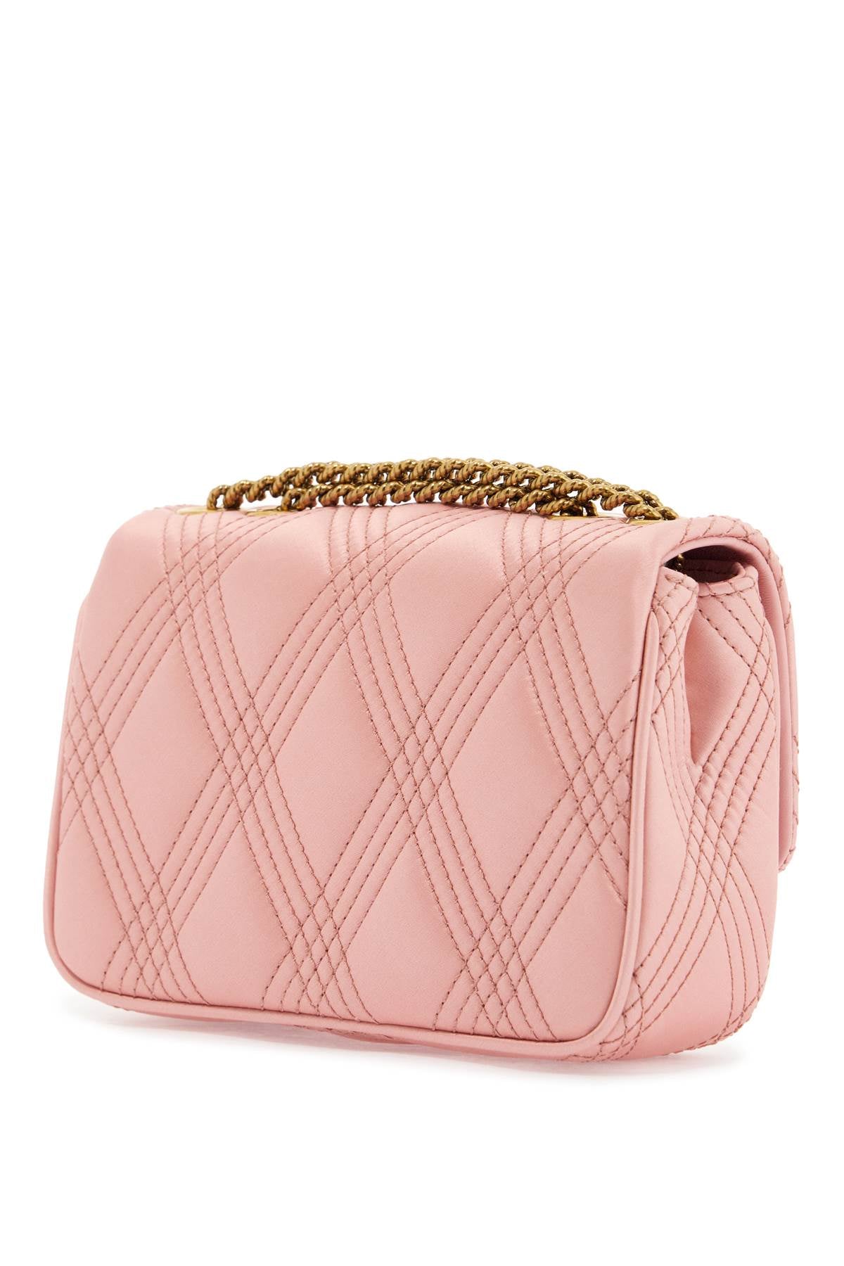 Valentino Garavani borsa a spalla small rock-chic rosa geranio in pelle