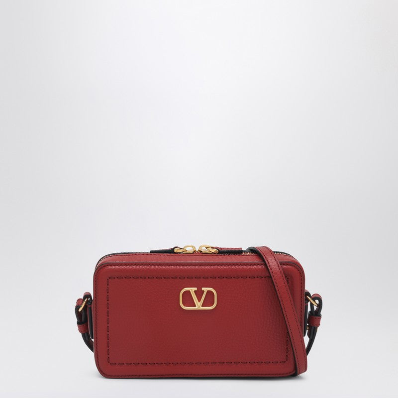 Valentino Garavani Small red leather crossbody bag Alltime