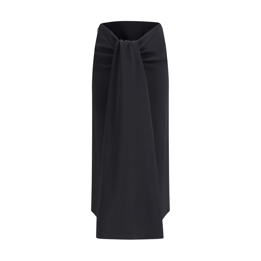 Sablier draped midi Skirt
