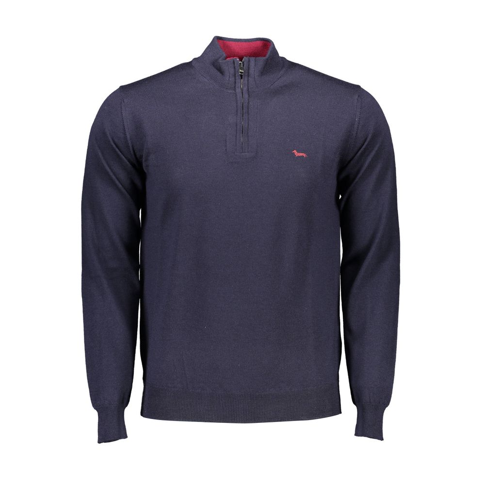 Blue Wool Men Sweater