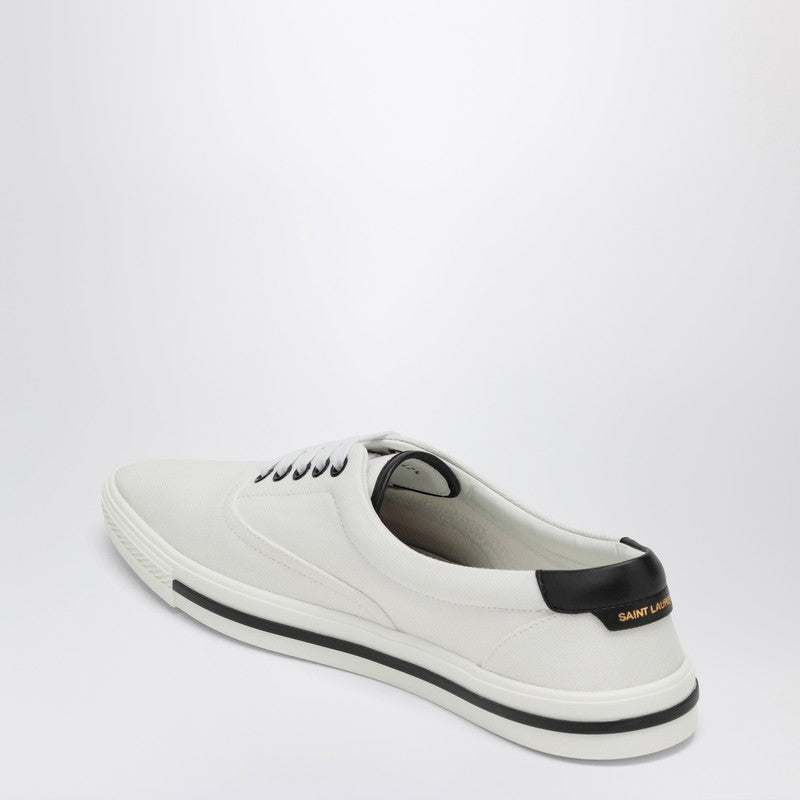 Saint Laurent Club low white canvas trainer