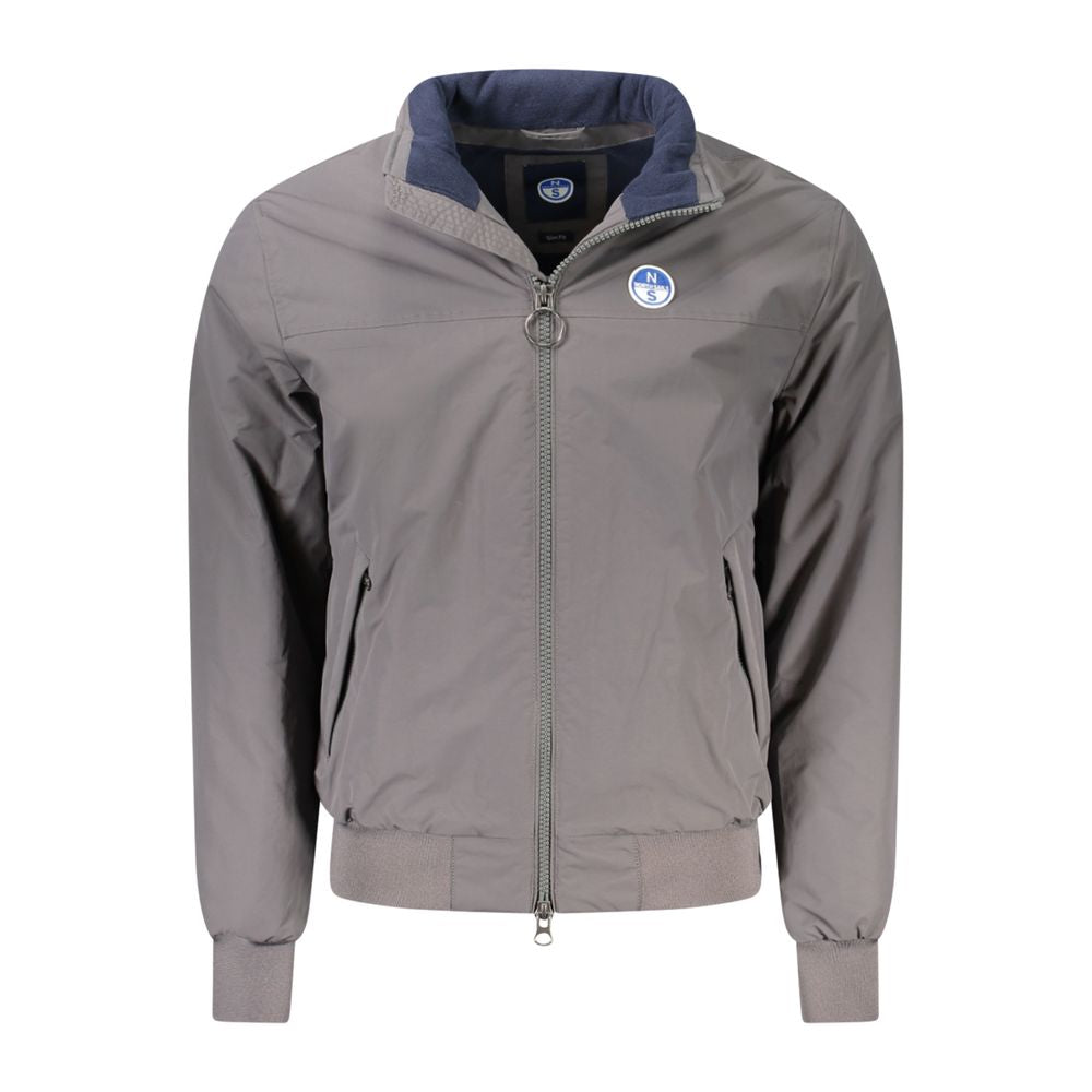 Brown Polyamide Men Jacket