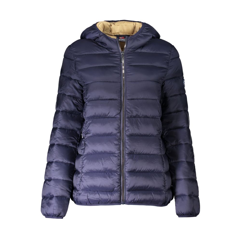 Blue Polyamide Jackets & Coat