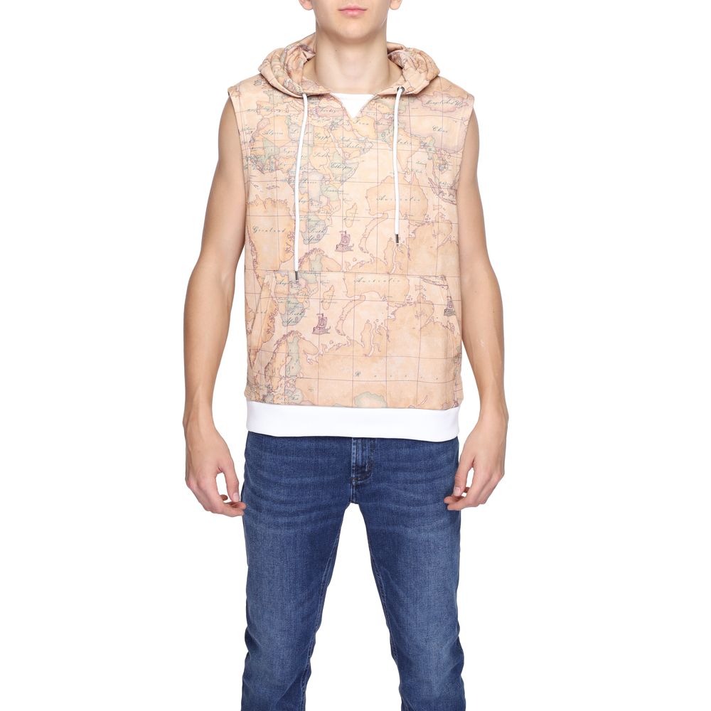 Beige Polyester Hoody