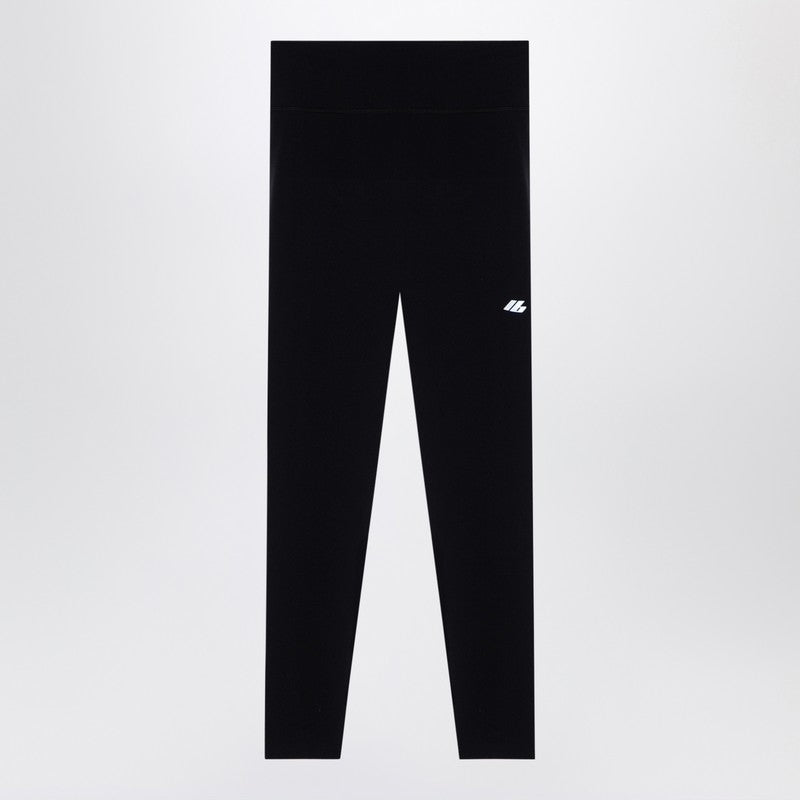 Balenciaga Black Activewear leggings in matt nylon blend