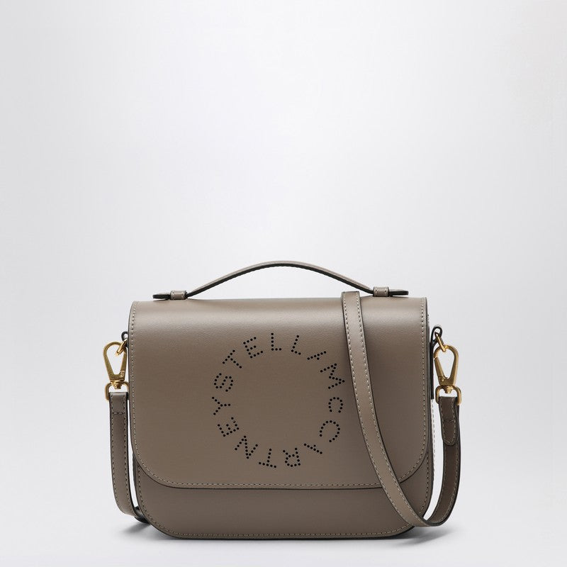Stella McCartney Shoulder bag with moss coloured logo