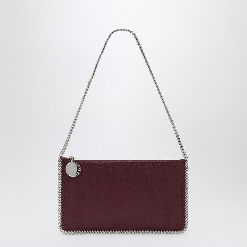 Stella McCartney Falabella Plum coloured clutched shoulder bag