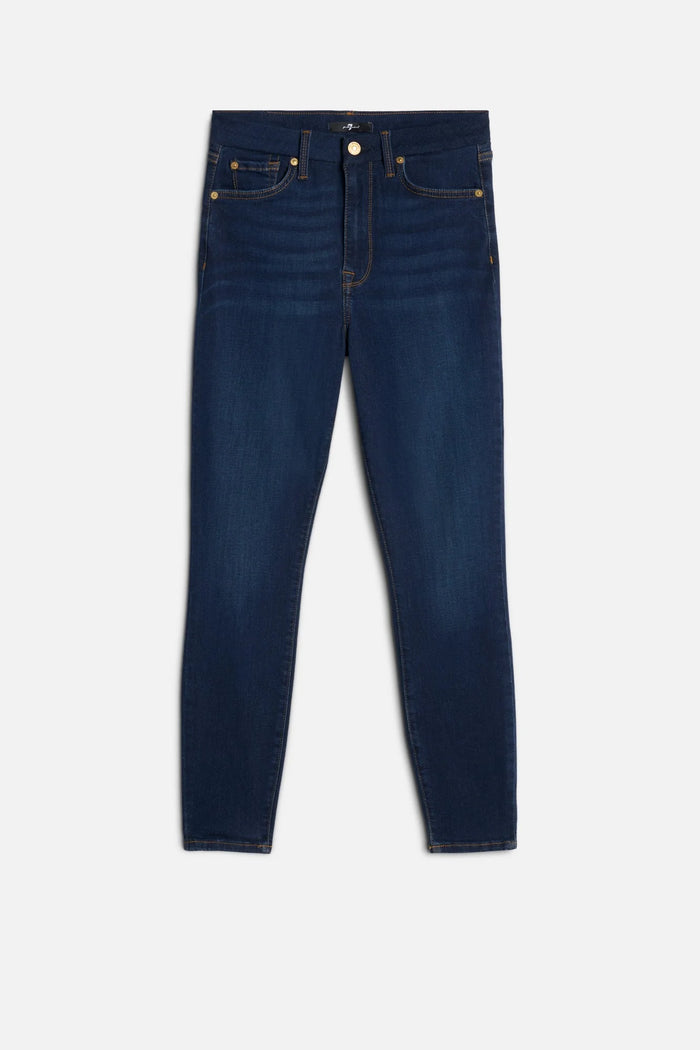 7 For All Mankind High Waist Ankle Skinny in Slim Illusion