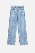 7 For All Mankind Stovepipe Straight in Indigo Linen