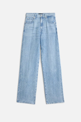 7 For All Mankind Stovepipe Straight in Indigo Linen