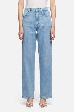 7 For All Mankind Stovepipe Straight in Indigo Linen