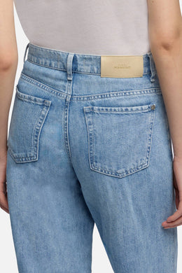 7 For All Mankind Stovepipe Straight in Indigo Linen