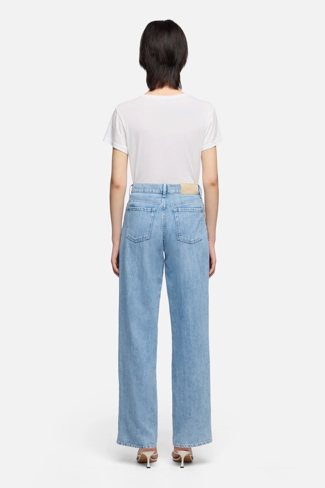 7 For All Mankind Stovepipe Straight in Indigo Linen