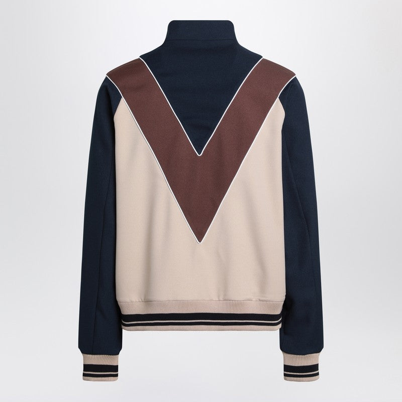 Valentino Zip-up sweatshirt with VLogo patch