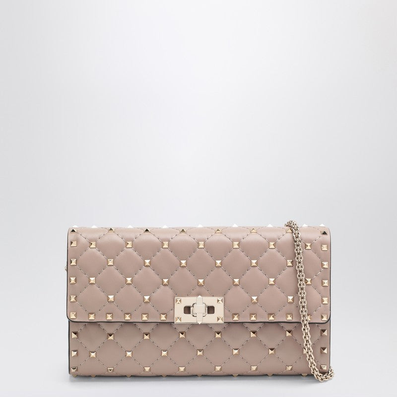 Valentino Garavani Rockstud Spike crossbody bag powder-coloured