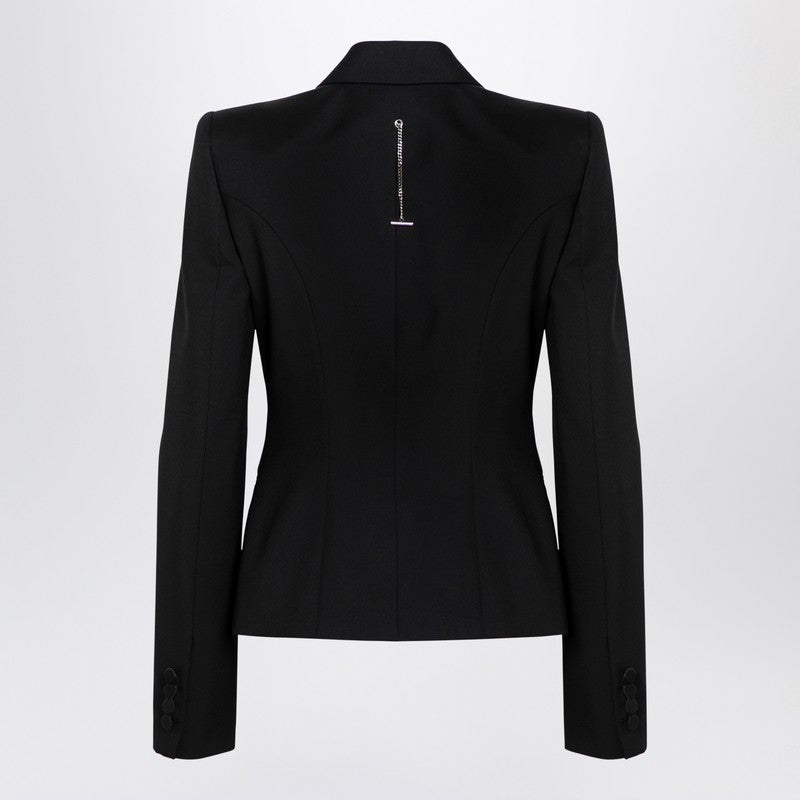 Alexander McQueen Black single-breasted jacket in wool