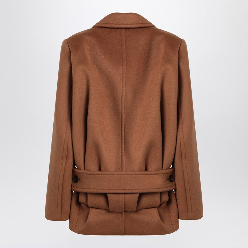 Saint Laurent Camel wool short coat