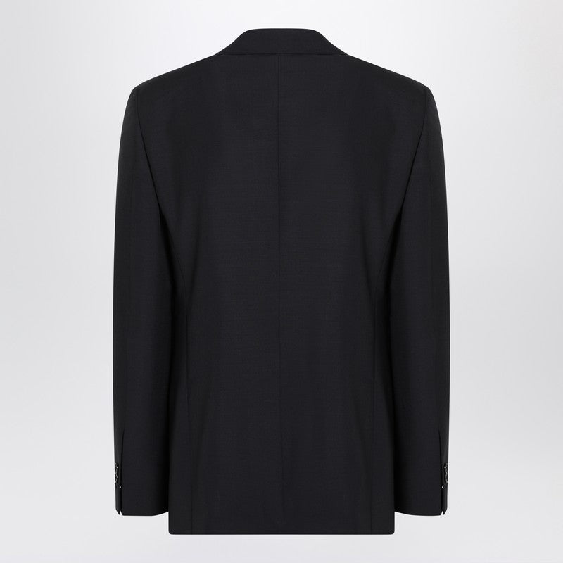 Burberry Navy blue wool blend jacket