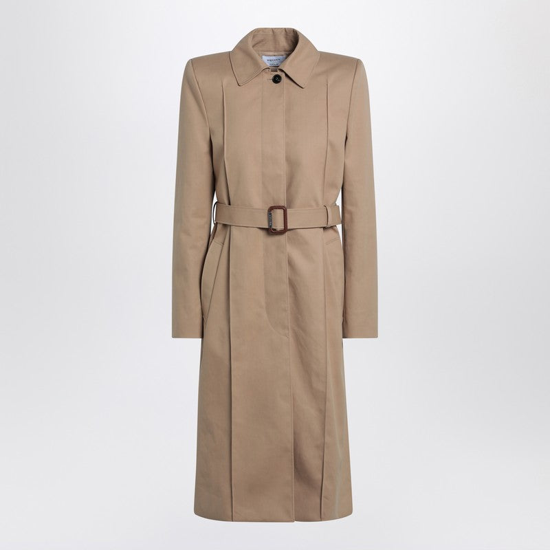 Alexander McQueen Beige trench coat with belt