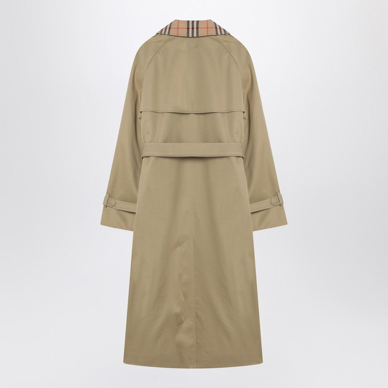 Burberry Castleford double-breasted trench with Check collar