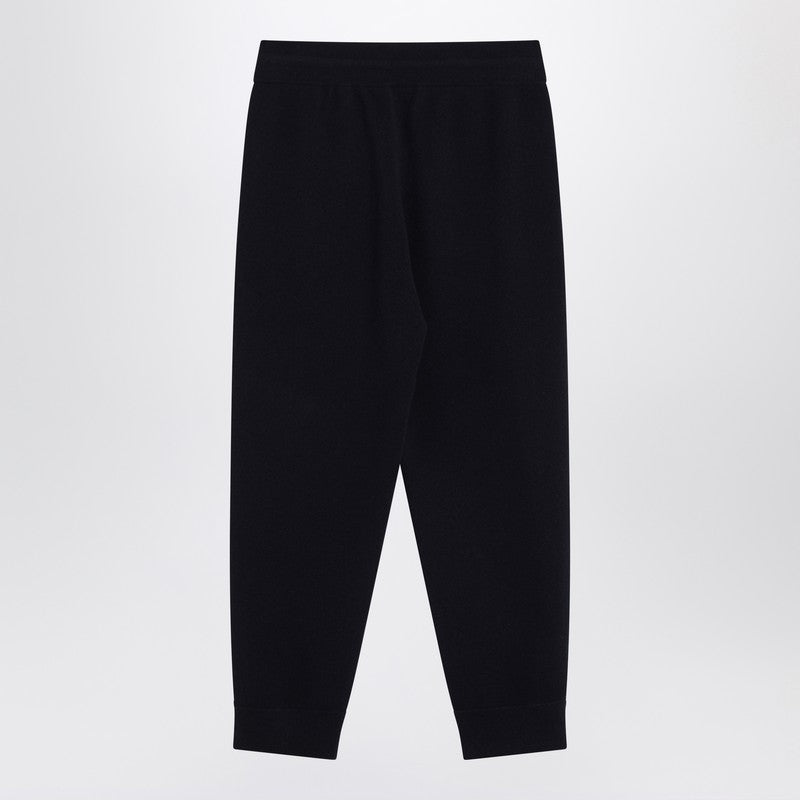 Burberry Navy blue cashmere-blend jogging pants
