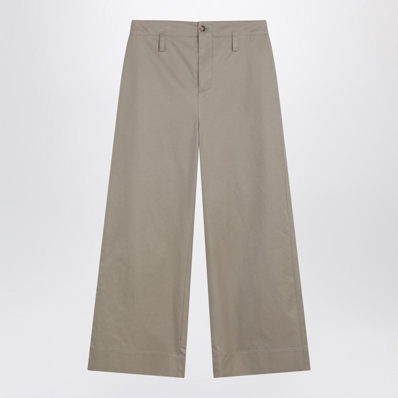 Alexander McQueen Beige cotton gabardine chino pants