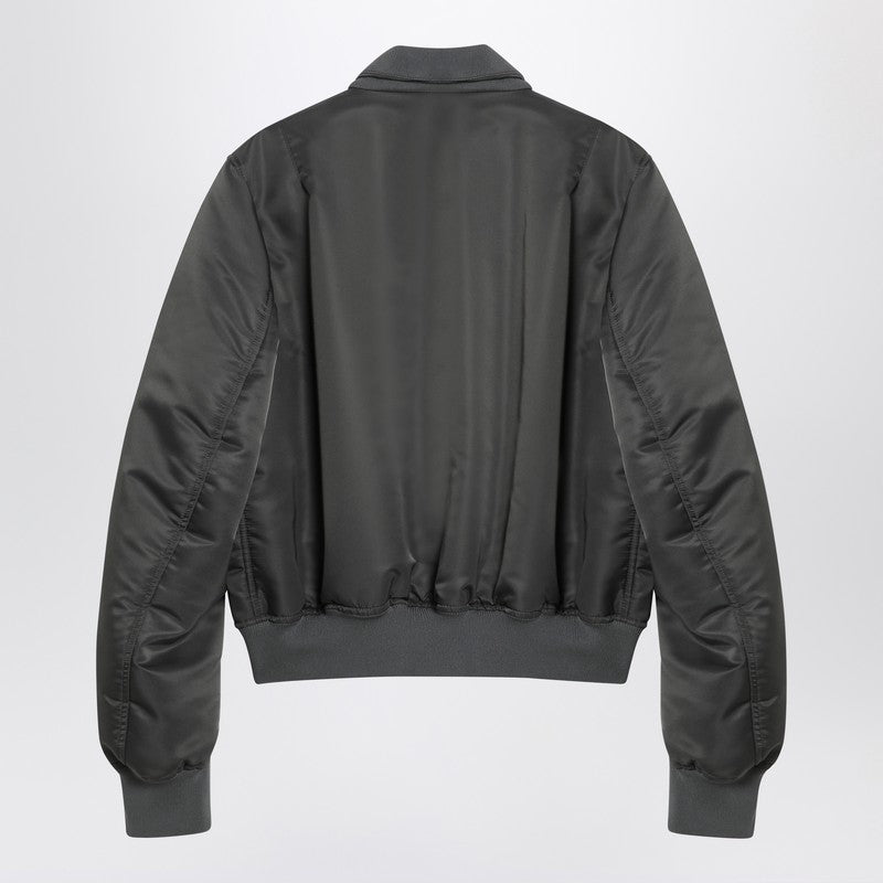 Alexander McQueen Grey zipped bomber jacket