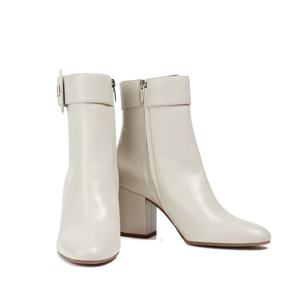 Buckled Leather Ankle Boots