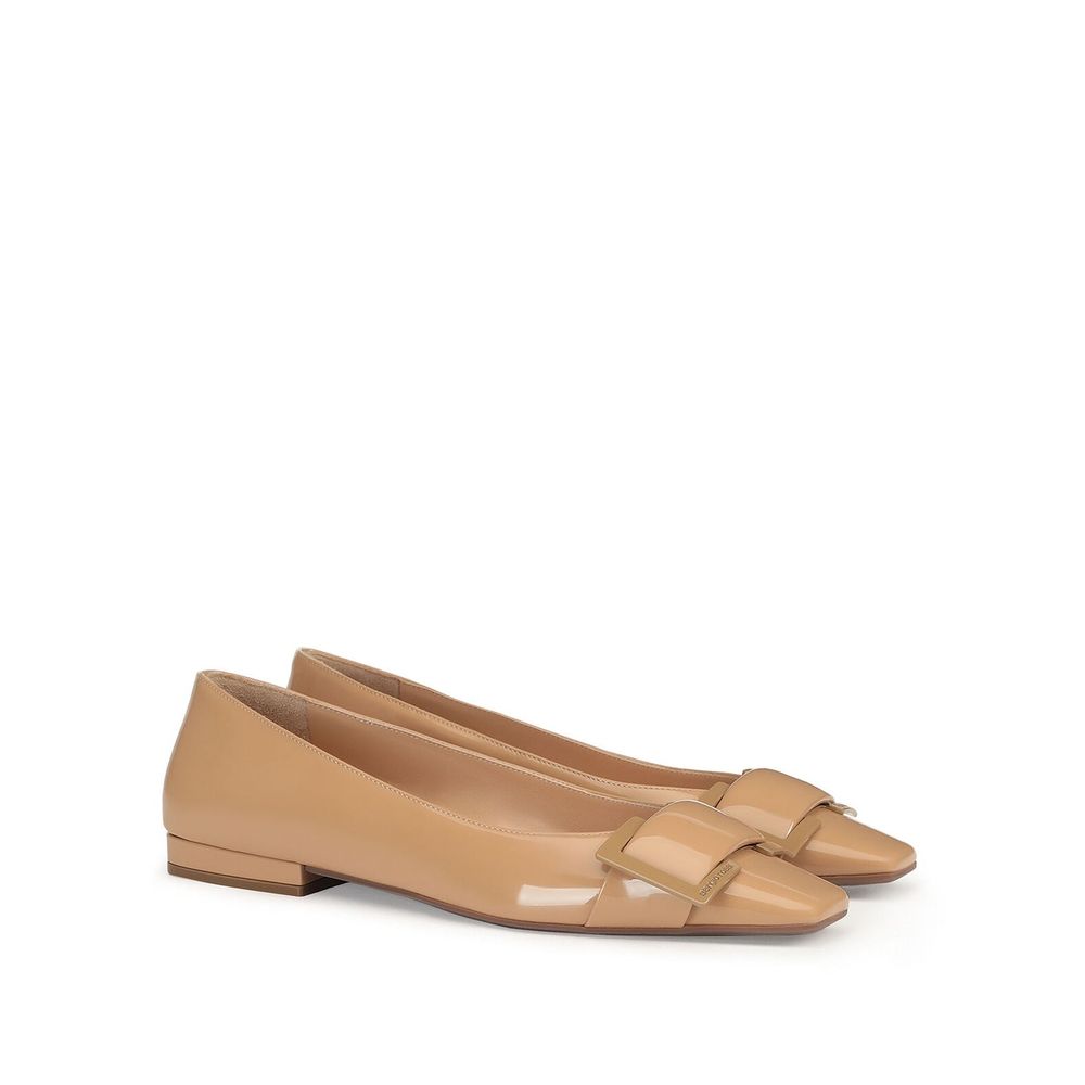 Leather Ballerina Flats