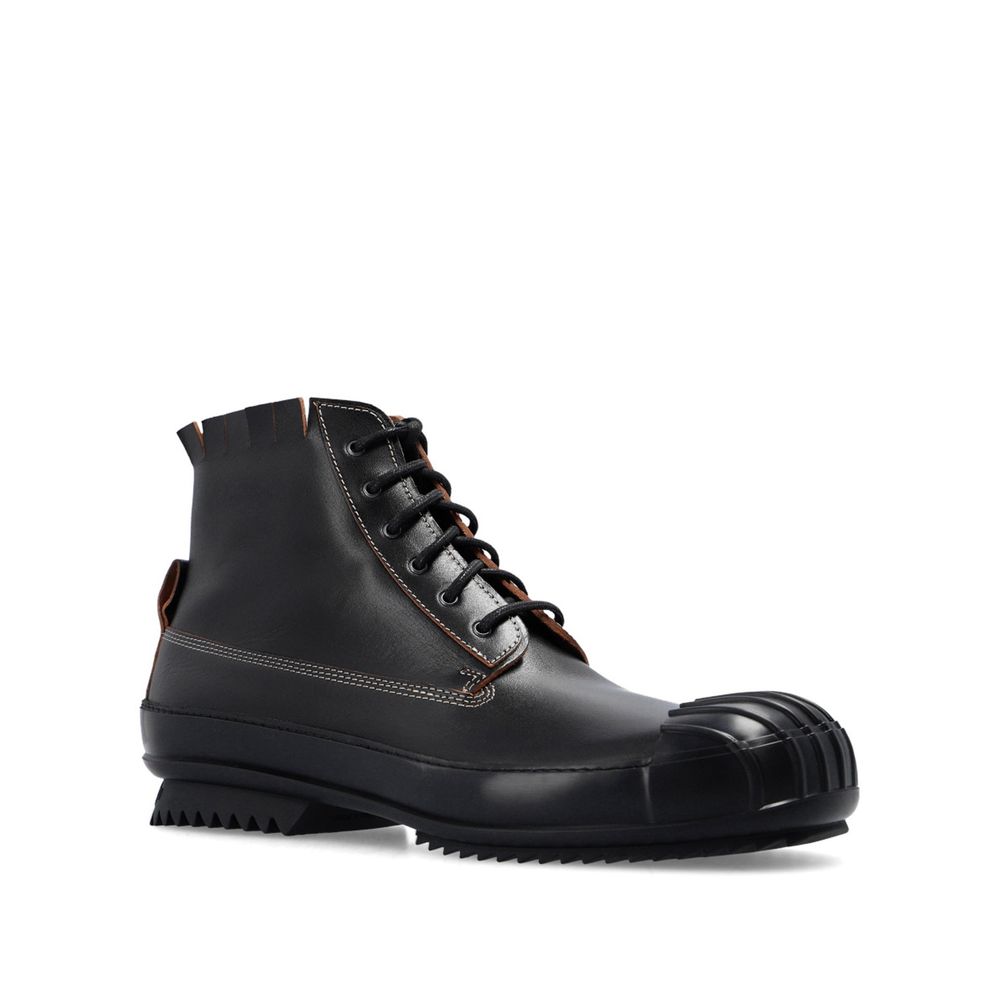 Leather High-Top Sneakers