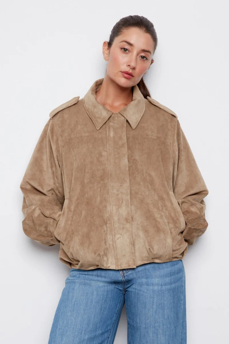 ADROIT ATELIER Cassidy Faux Suede Jacket