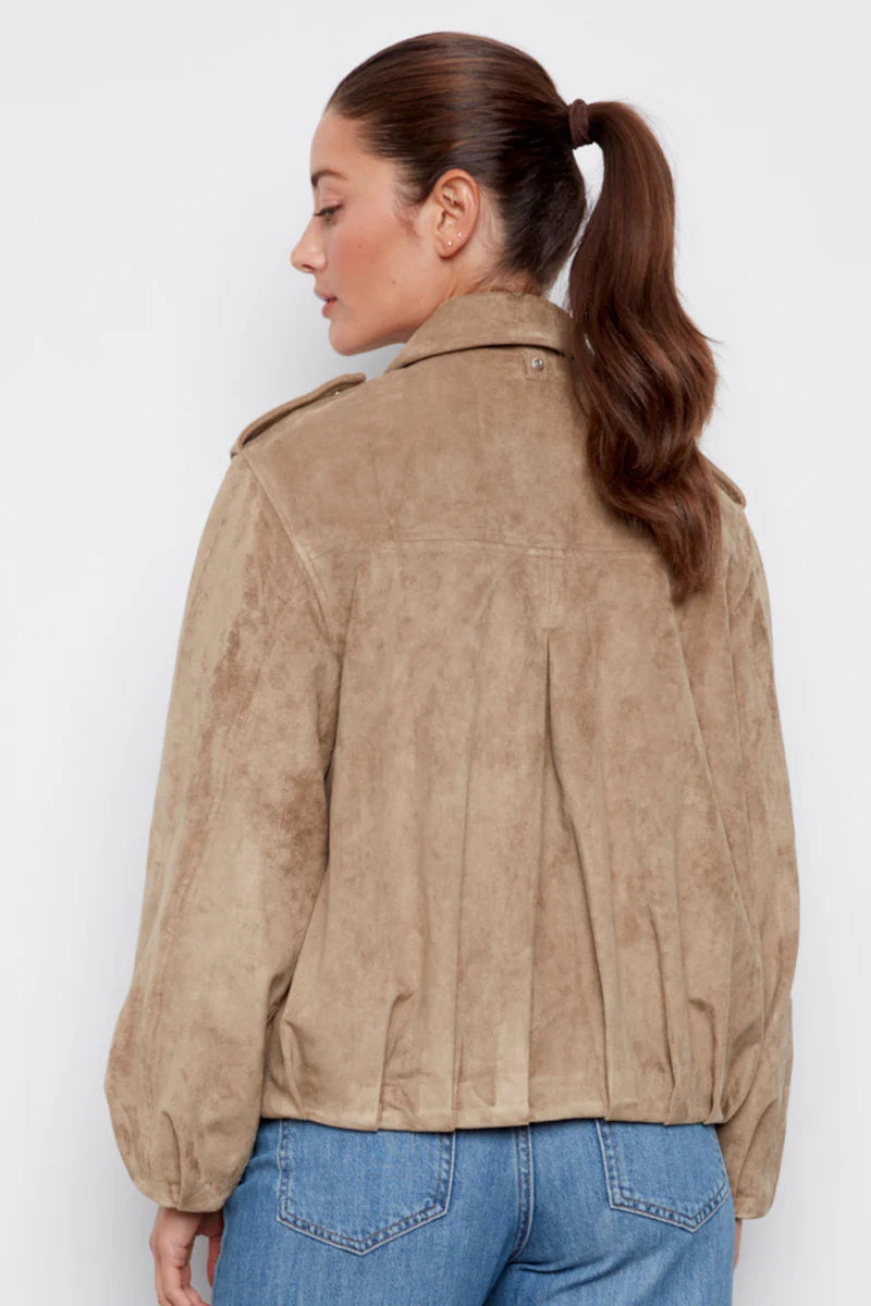 ADROIT ATELIER Cassidy Faux Suede Jacket