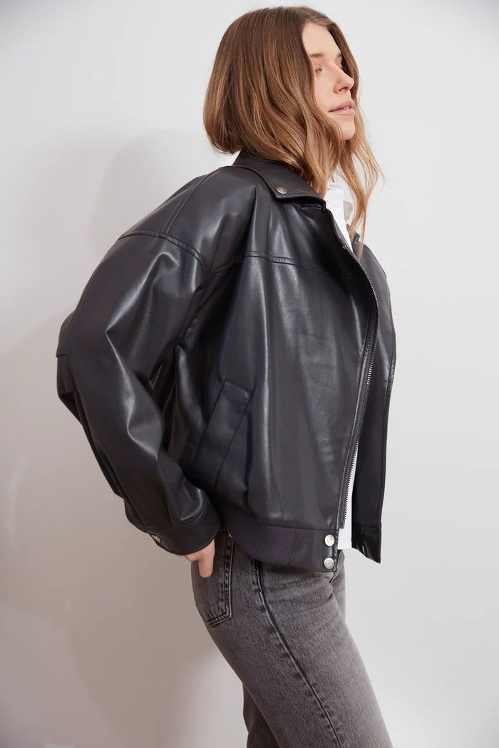 Carey Moto Vegan Leather Jacket