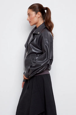 Carey Moto Vegan Leather Jacket