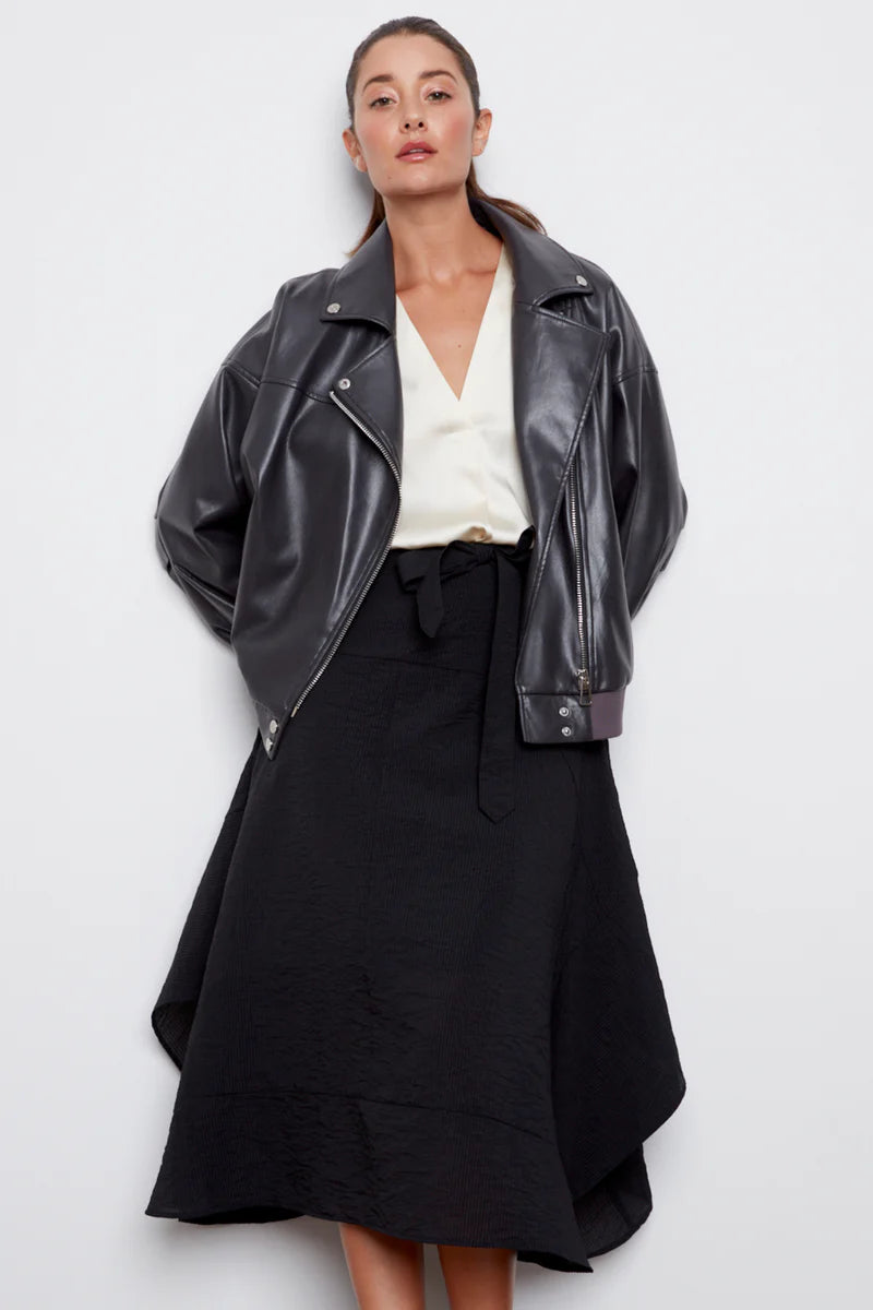 Carey Moto Vegan Leather Jacket