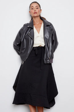 Carey Moto Vegan Leather Jacket