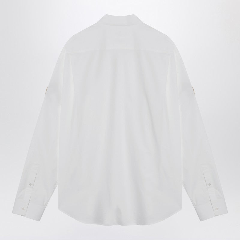 Balenciaga White Uniform Merch button-down shirt