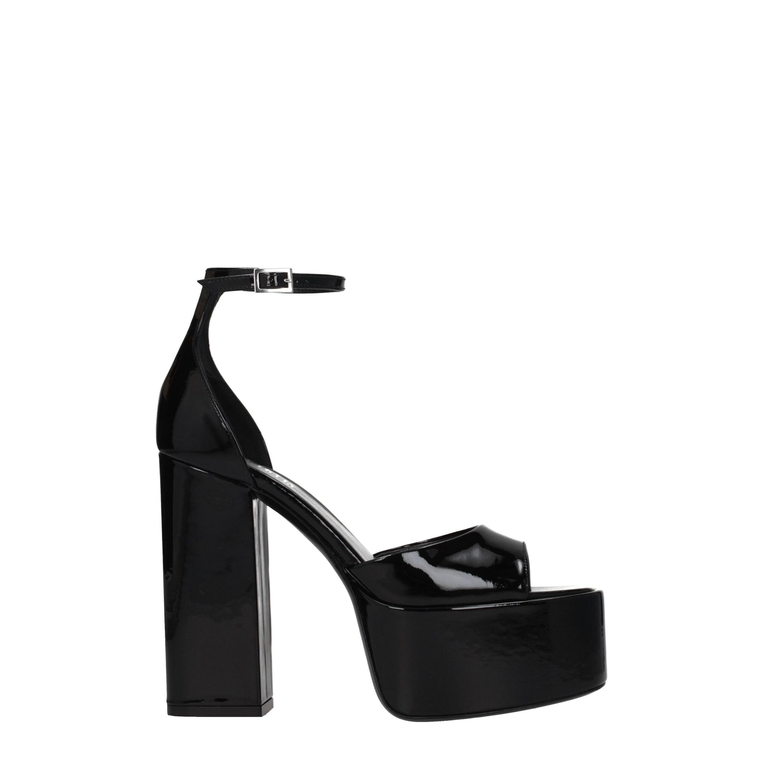 Black Leather Platforms