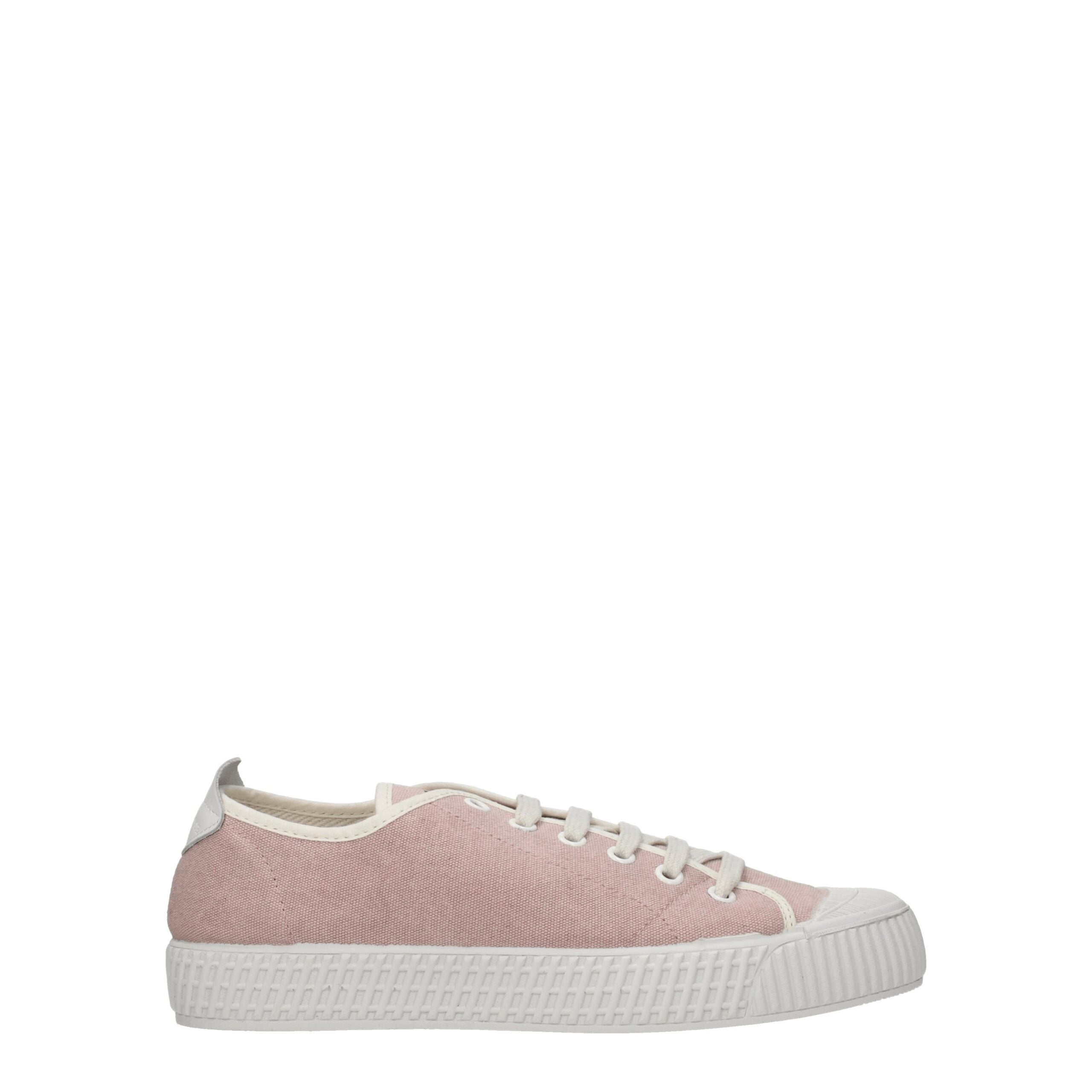 Pink Fabric Low Tops