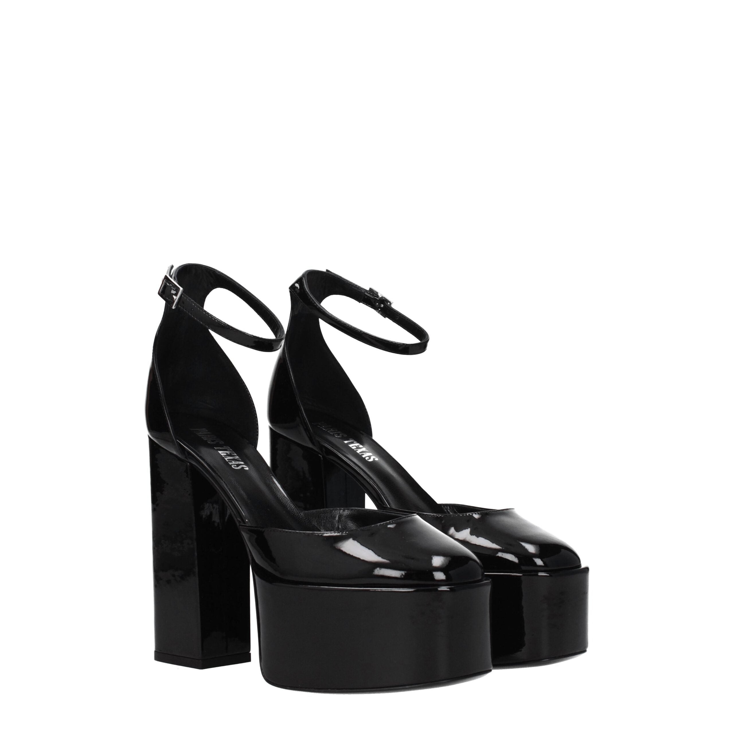 Black Leather Platforms