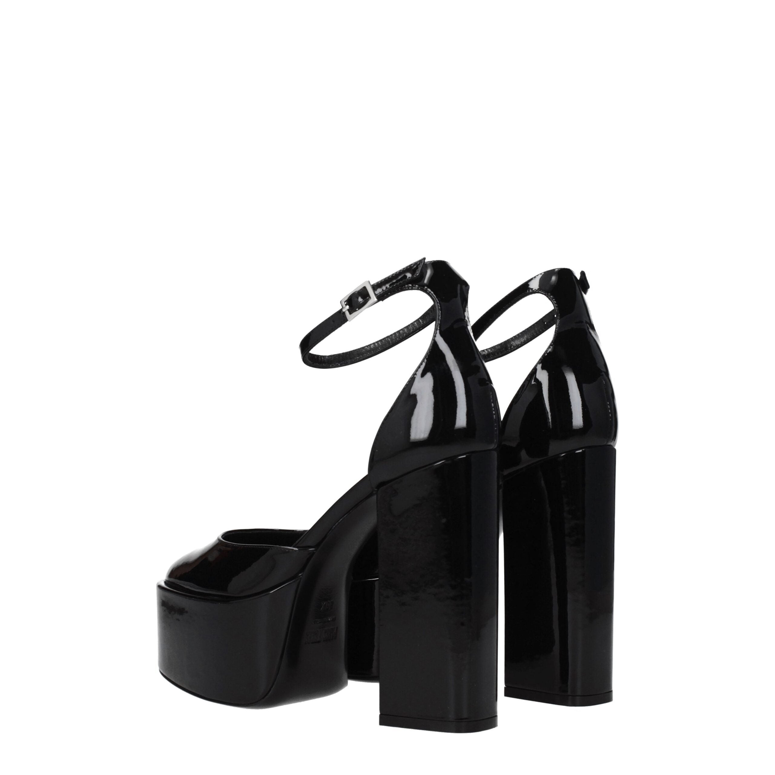 Black Leather Platforms