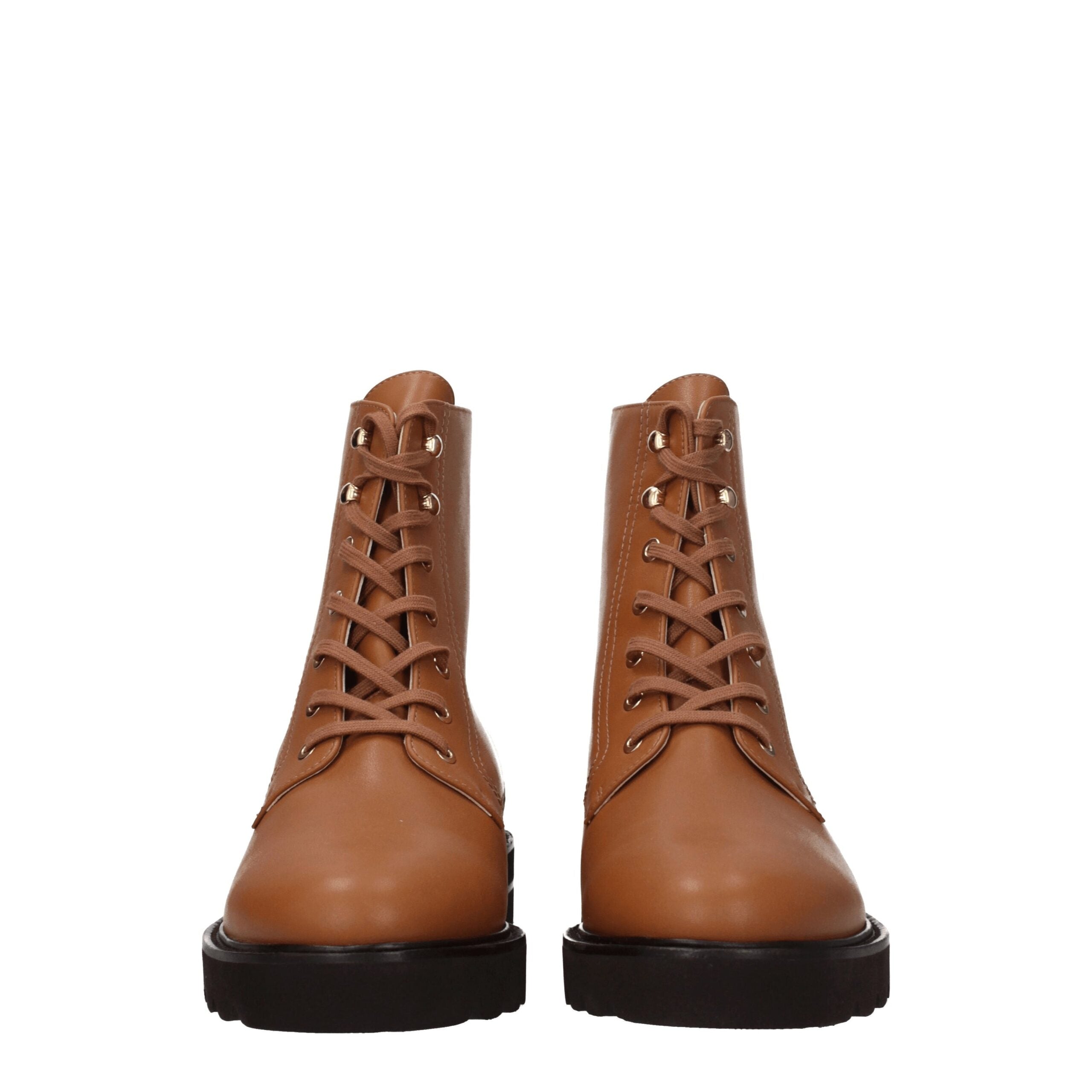 Brown Leather Ankle Boots