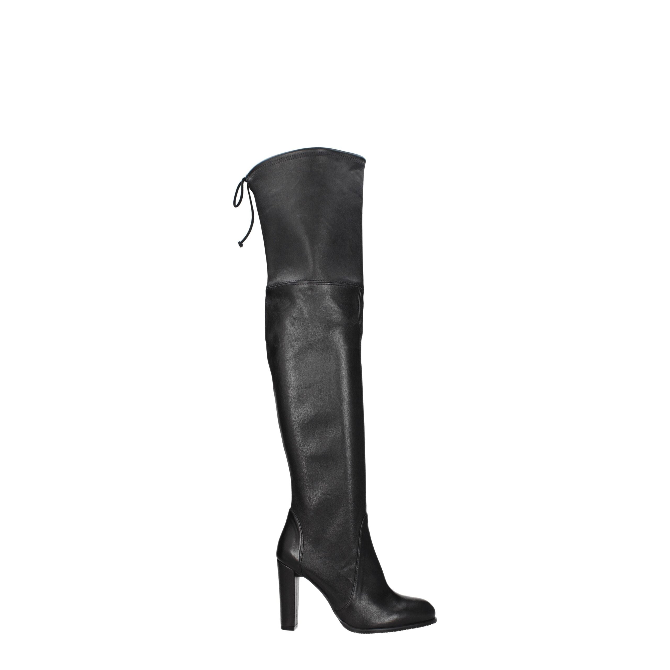Black Leather Over The Knee