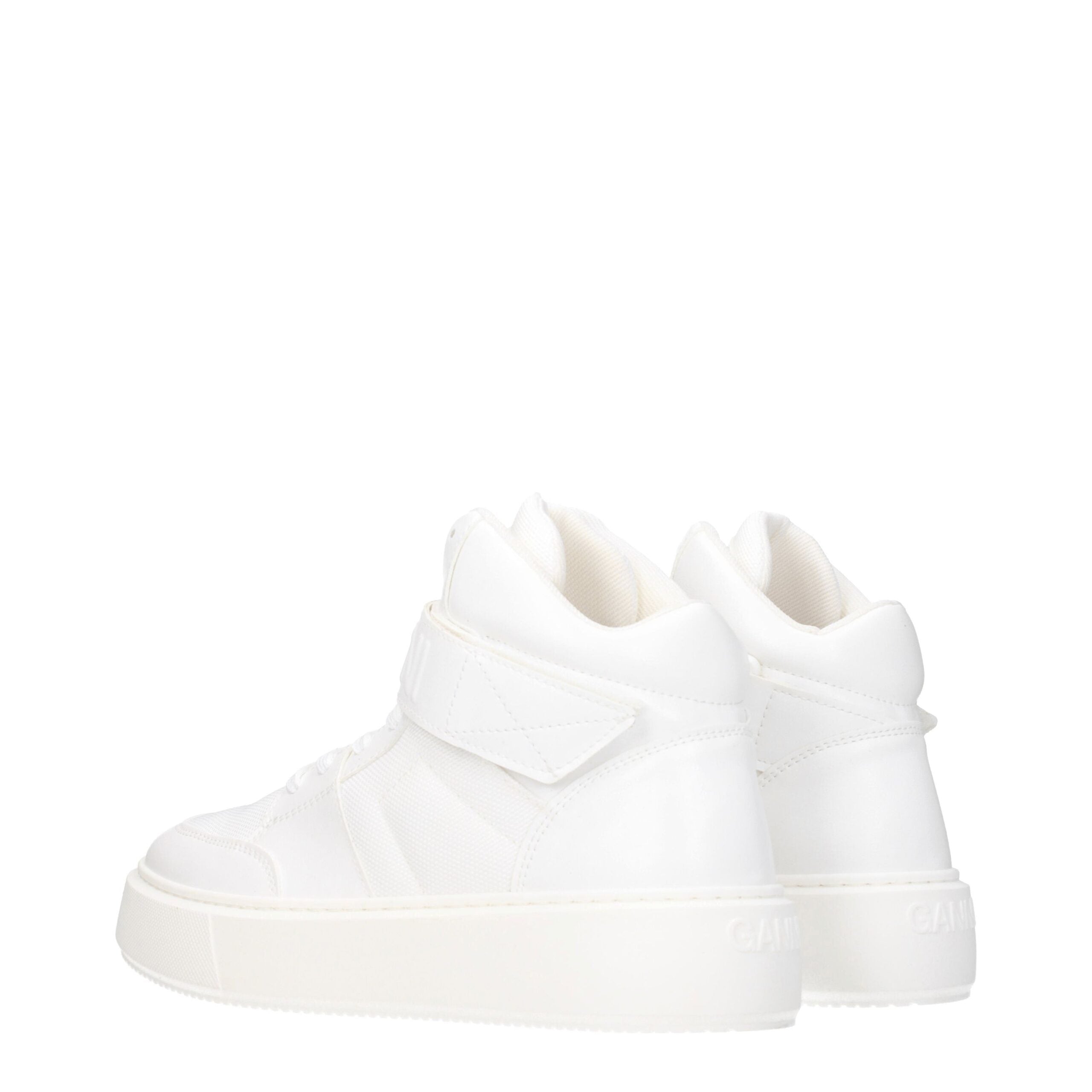 White Leather High Tops