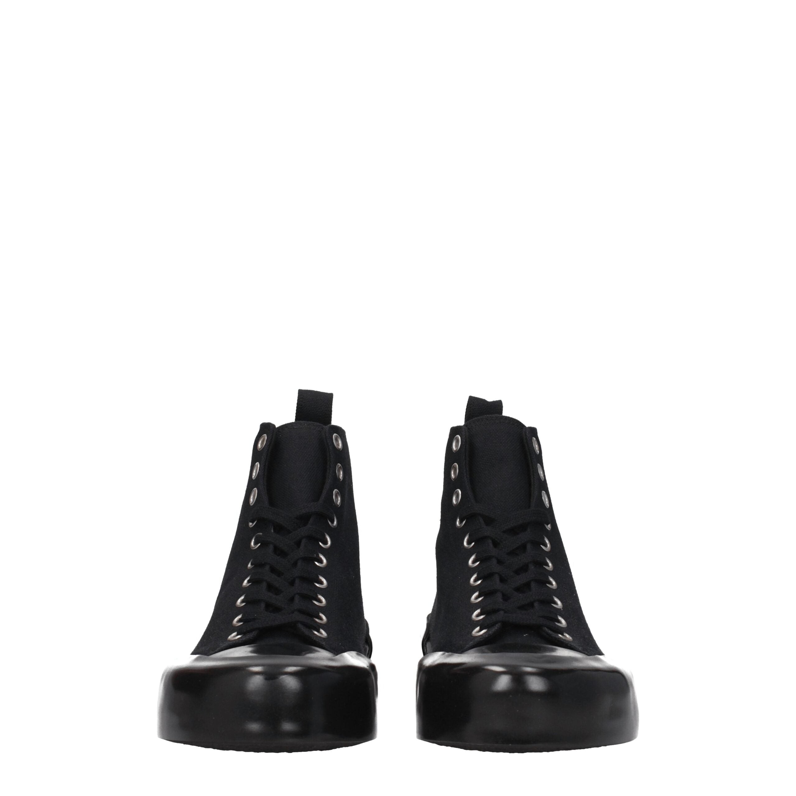 Black Fabric High Tops