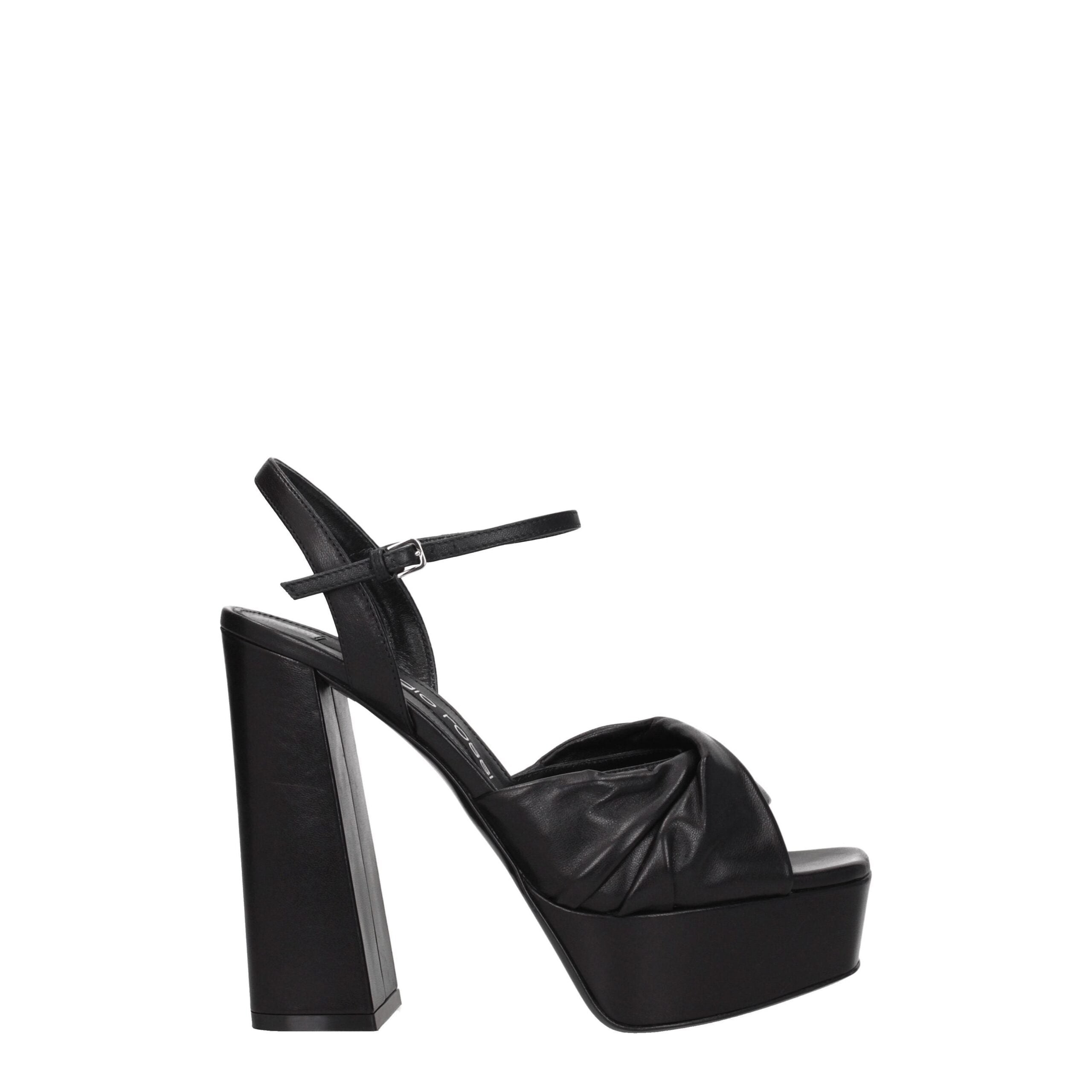 Black Leather Platforms