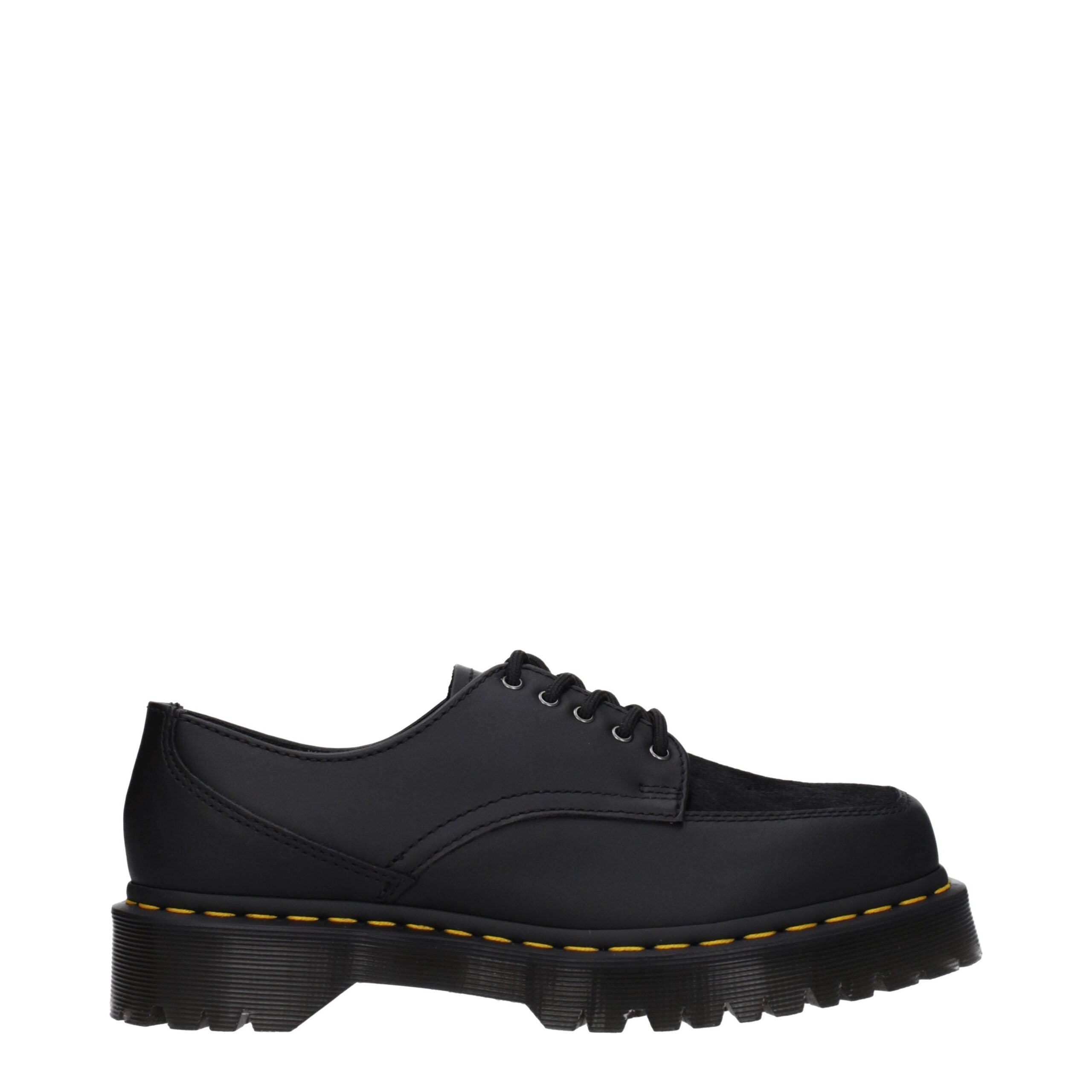 Black Leather Oxfords And Derbies