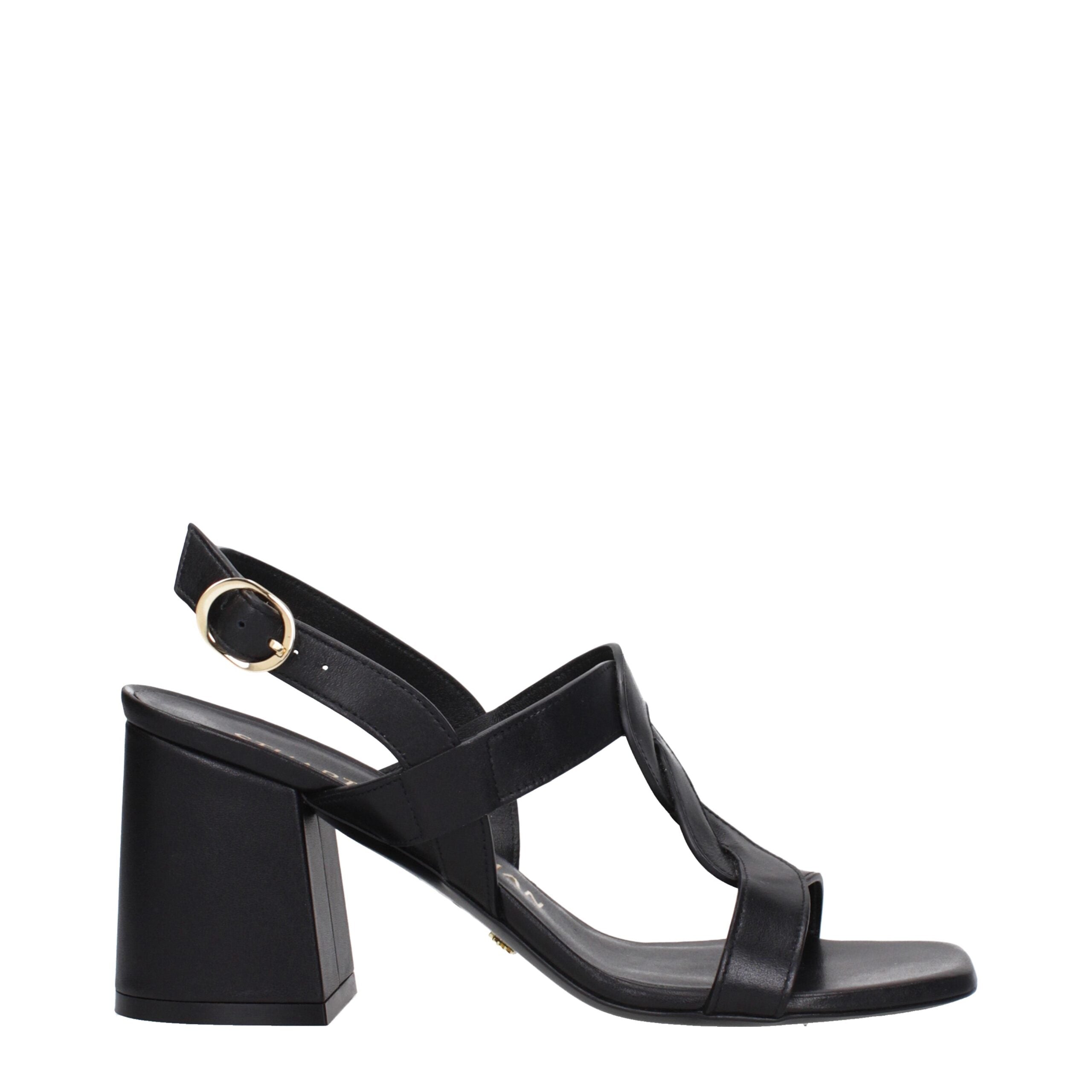 Black Leather Platforms